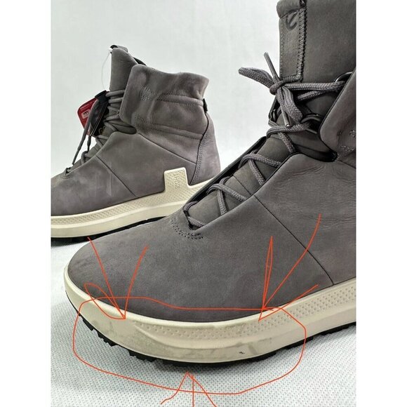 Ecco Solice Yak Leather Goretex Boots Gravity Nubuck Women’s 9-9.5 New READ - Picture 5 of 12